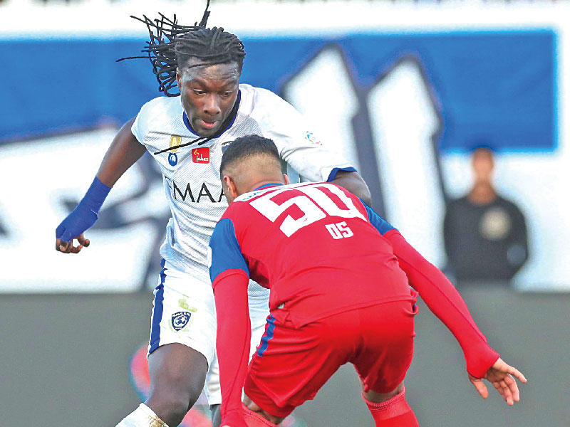 جانب من مباراة الهلال وأبها