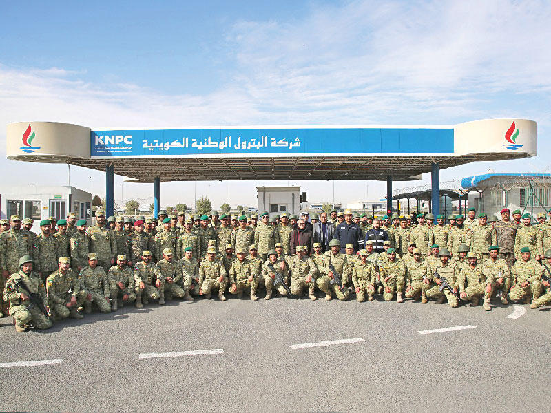  تمرين وهمي لإخلاء وإخماد حريق في موقع مستودعات الوقود بمنطقة صبحان