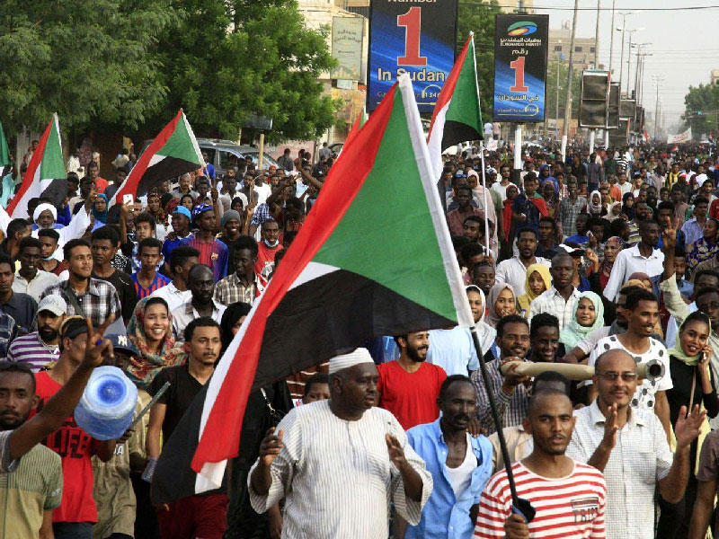 احتجاجات ضد الحكومة الانتقالية غرب كردفان 