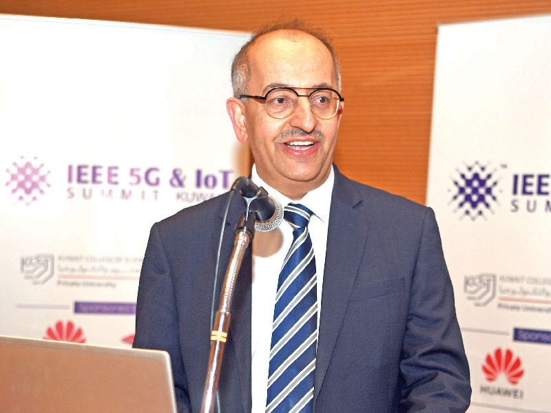  رئيس كلية الكويت للعلوم والتكنولوجيا، رئيس القمة الدولية لتكنولوجيا المعلومات للجيل الخامس وإنترنت الأشياء د. خالد البقاعين