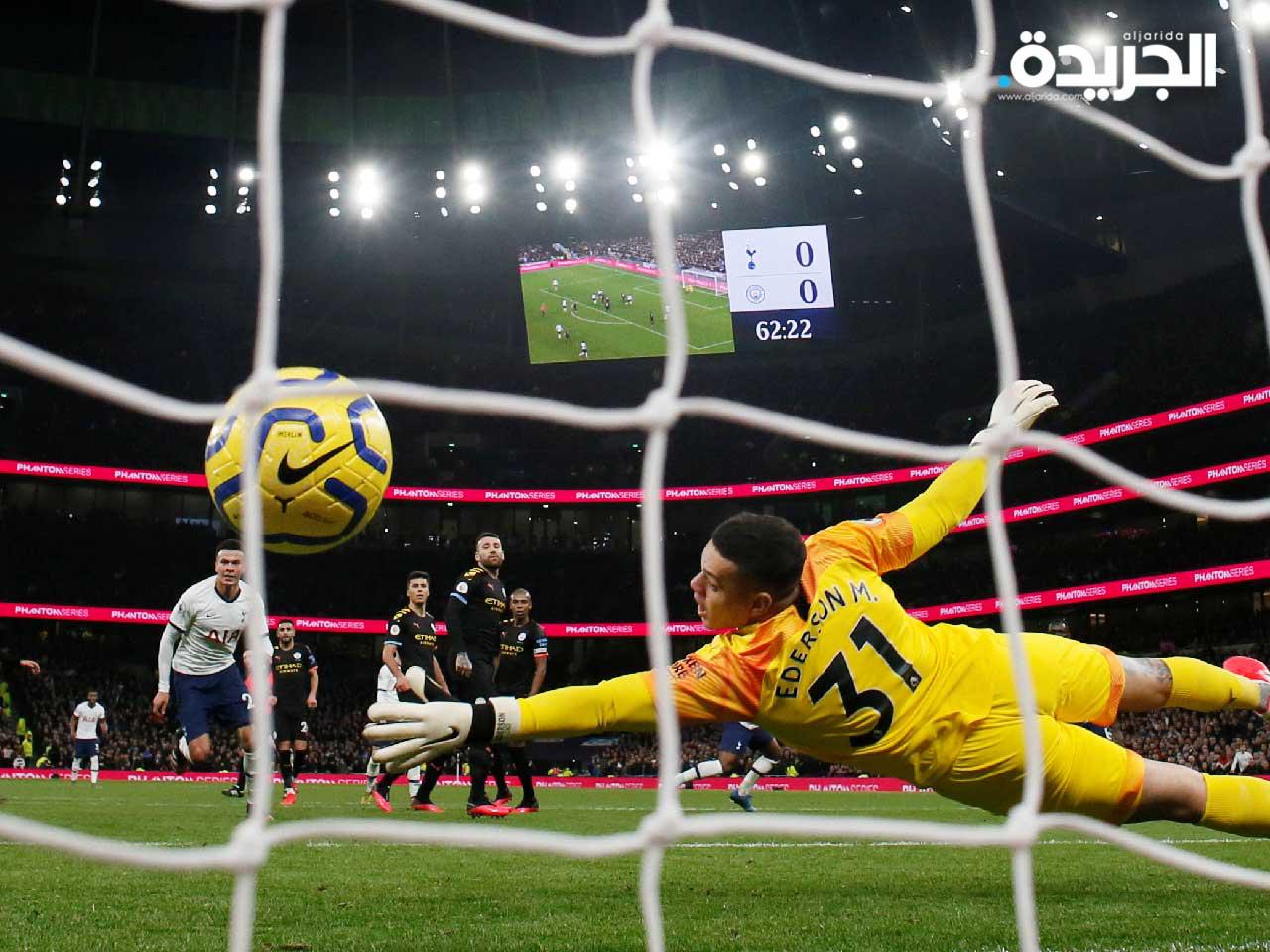 جانب من مباراة مانشستر سيتي و توتنهام هوتسبر