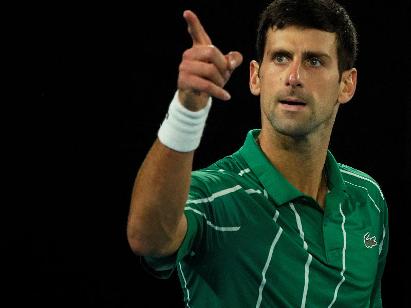 لاعب التنس الصربي نوفاك ديوكوفيتش