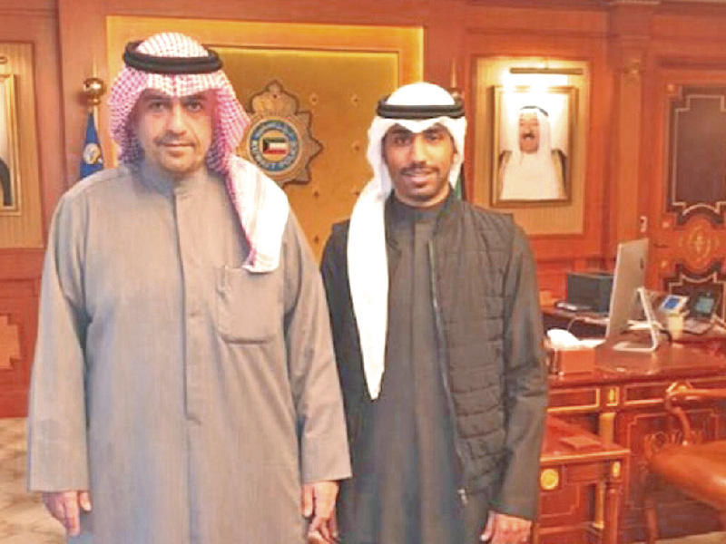 ممثل الرابطة مع النائب الثاني لرئيس مجلس الوزراء وزير الداخلية وزير الدولة لشؤون مجلس الوزراء أنس الصالح