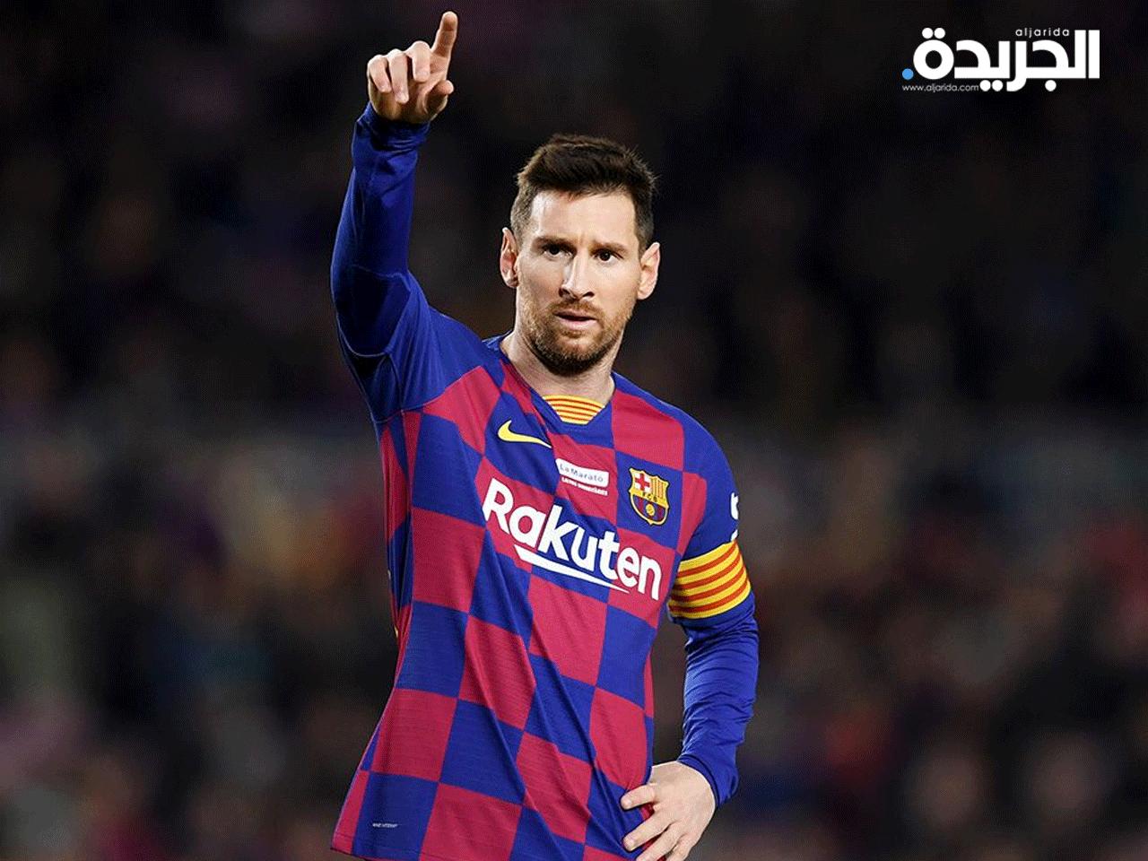 الارجنتيني ليونيل ميسي نجم برشلونة الإسباني