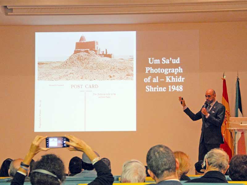 حسن أشكناني خلال المحاضرة 