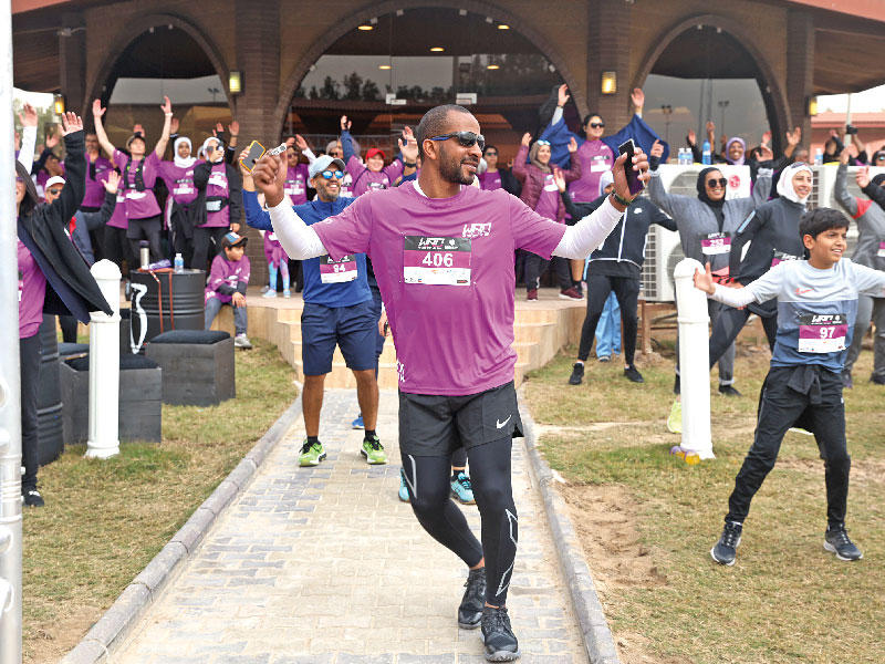 فقرات رياضية ترفيهية للمشاركين