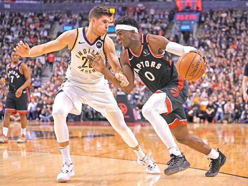 جانب من لقاء رابتورز وإنديانا