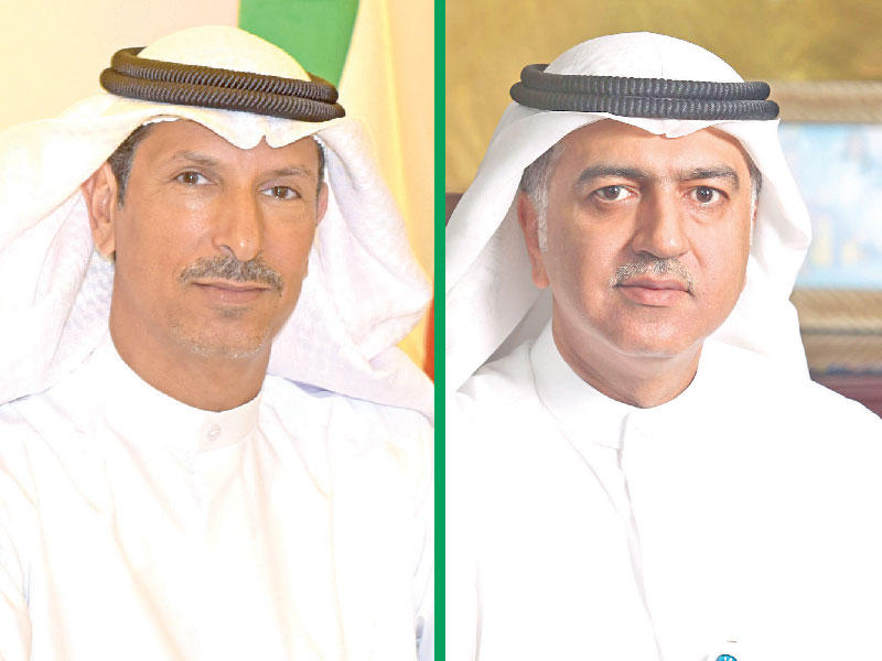 صرح الرئيس التنفيذي لمؤسسة البترول الكويتية م. هاشم هاشم-الرئيس التنفيذي لـ «الكيماويات البترولية» م. مطلق العازمي