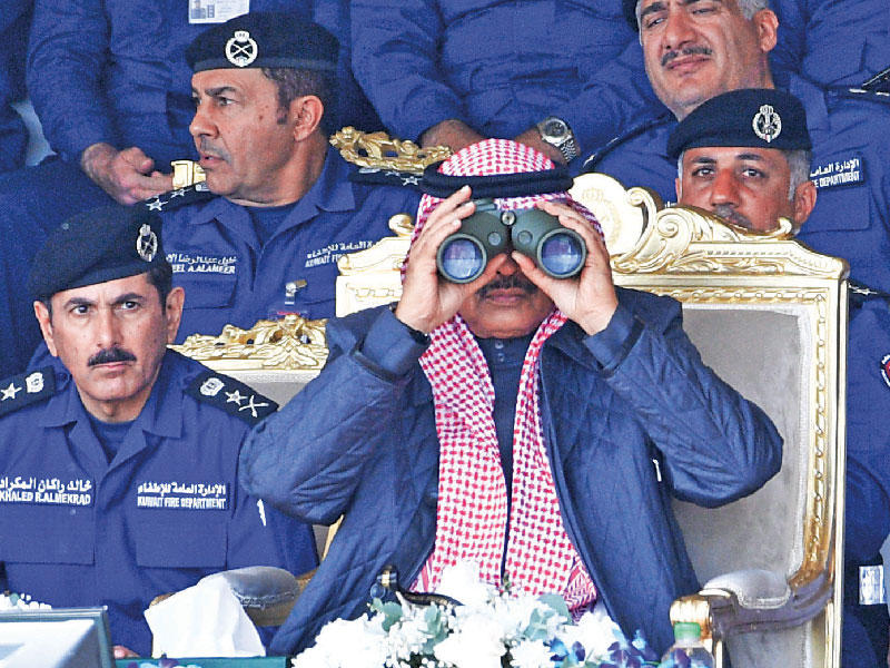 رئيس مجلس الوزراء سمو الشيخ صباح الخالد يتابع فعاليات التمرين