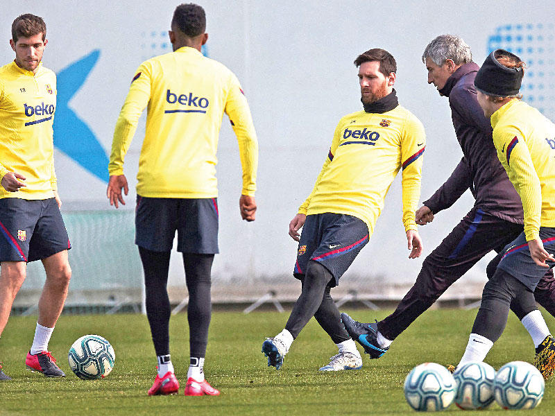 تدريبات برشلونة