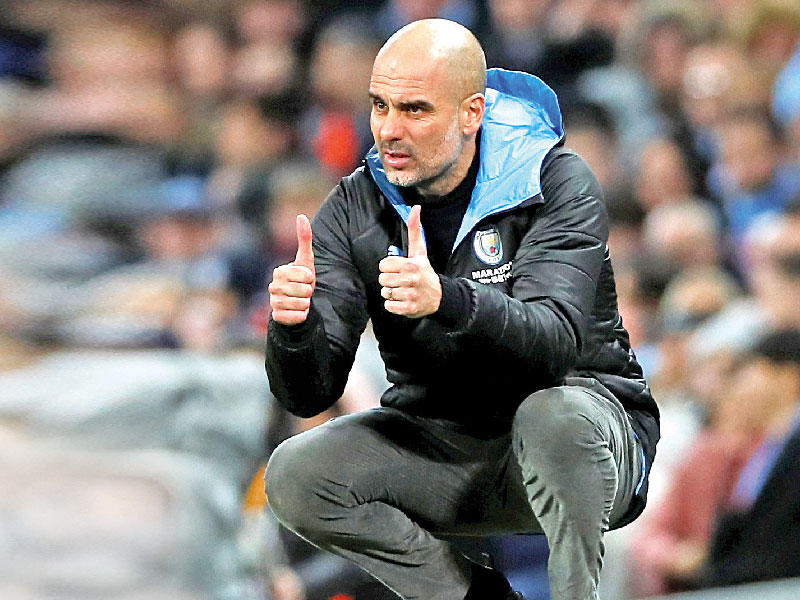  مدرب مانشستر سيتي جوسيب غوارديولا 