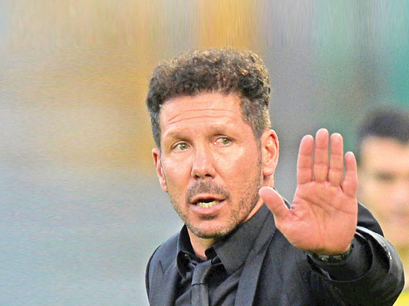 المدير الفني لأتلتيكو مدريد دييغو سيميوني 