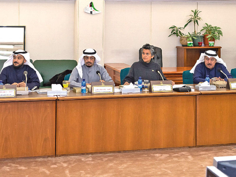 جانب من اجتماع «المالية» أمس