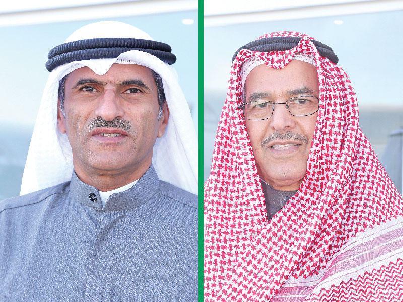 من يمين الصورة رئيس مجلس إدارة ألافكو أحمد الزبن و الرئيس التنفيذي لشركة ألافكو عادل البنوان