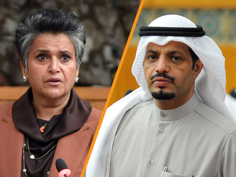 النائب ماجد المطيري - النائبة صفاء الهاشم