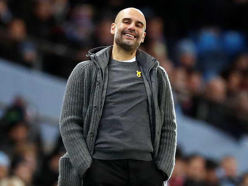 المدير الفني لفريق مانشستر سيتي الإنكليزي لكرة القدم بيب غوارديولا