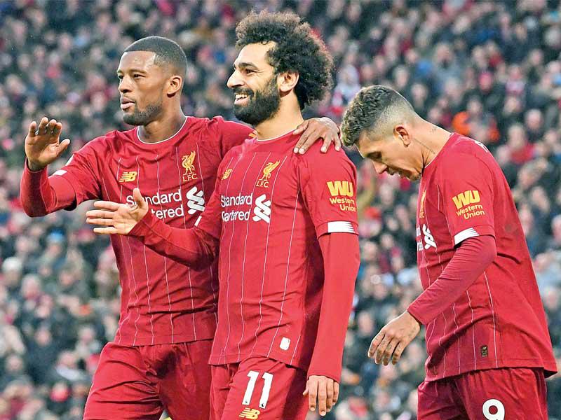 لاعبو ليفربول خلال مباراة سابقة