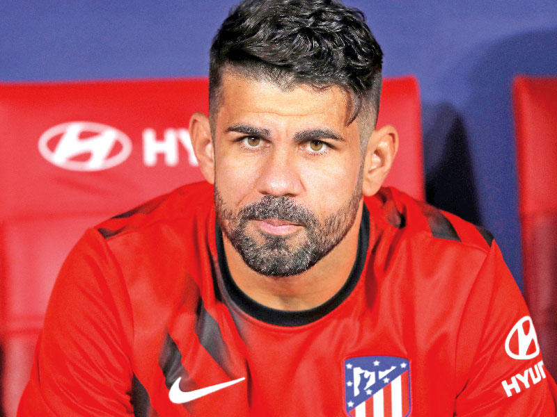 المهاجم الدولي دييغو كوستا، لاعب أتلتيكو مدريد