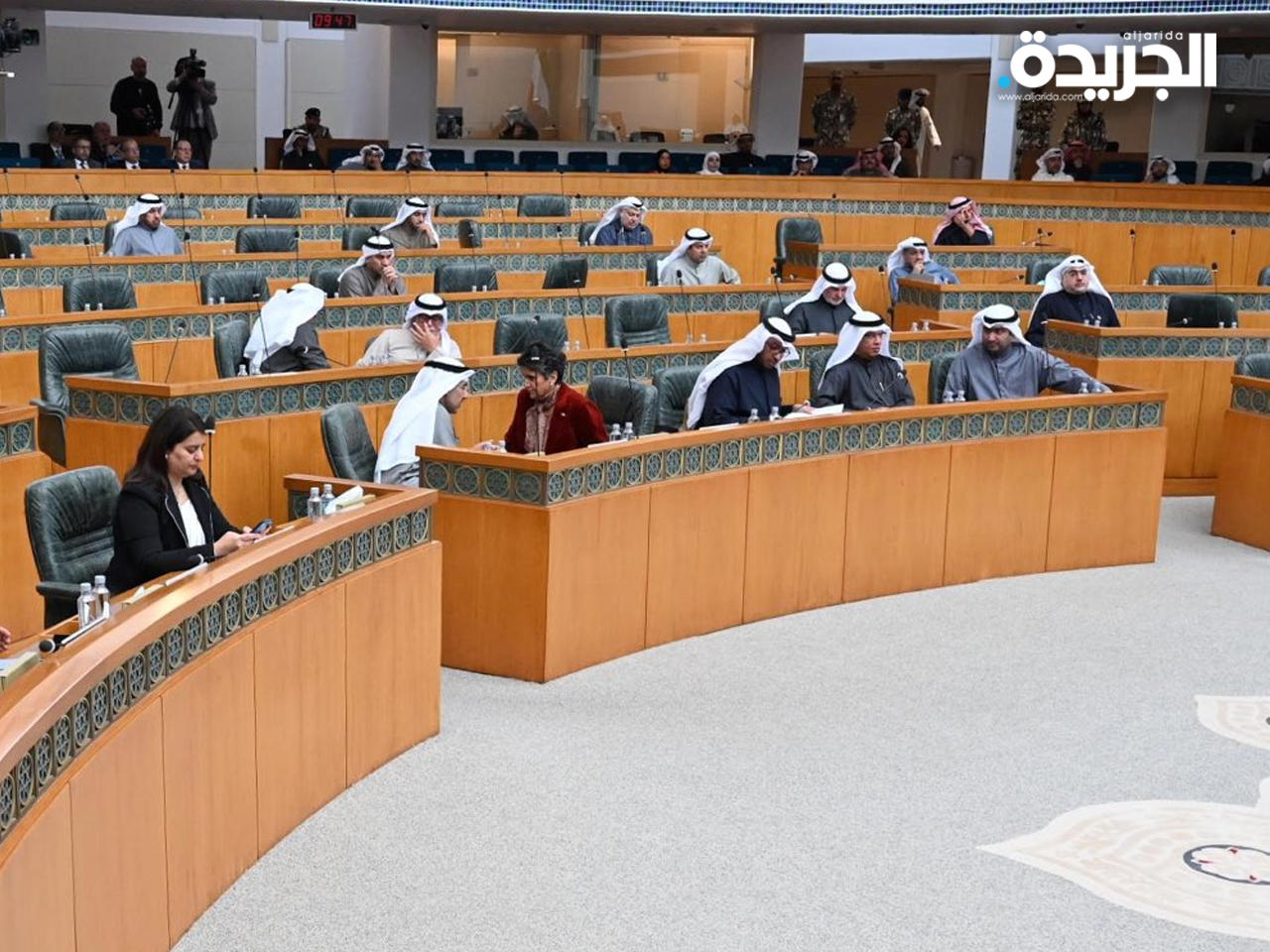 جانب من جلسة اليوم