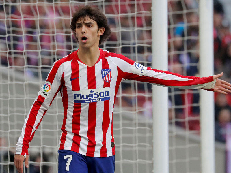 لاعب اتلتيكو مدريد  البرتغالي جواو فيليكس