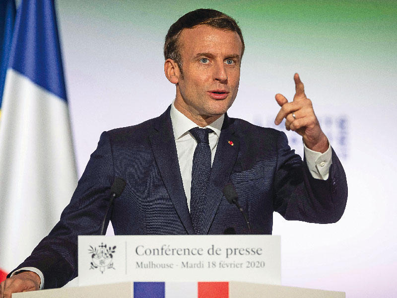 الرئيس الفرنسي إيمانويل ماكرون