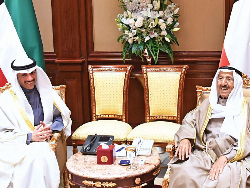 الأمير مستقبلاً رئيس مجلس الأمة 