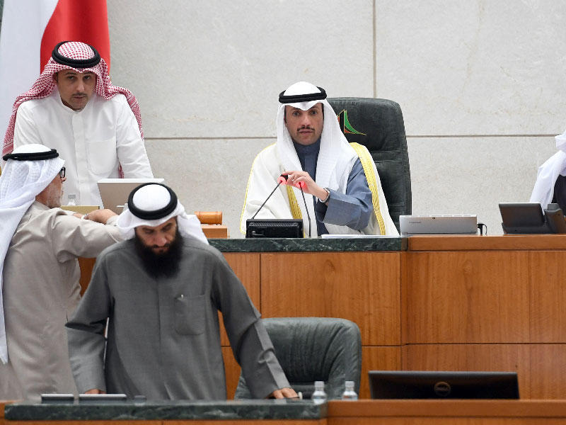 صورة من جلسة مجلس الأمة الكويتي أمس