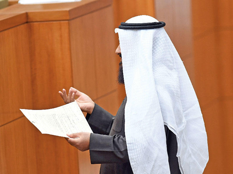 النائب محمد هايف يطلب سحب طلب تشكيل لجنة تحقيق برلمانية في احداث جلسة الثلاثاء