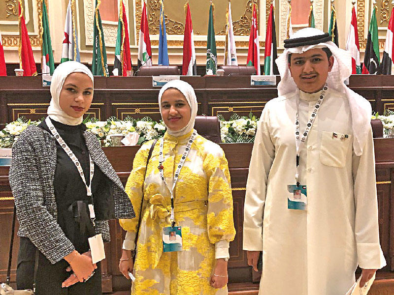 جانب من مشاركة أطفال الكويت