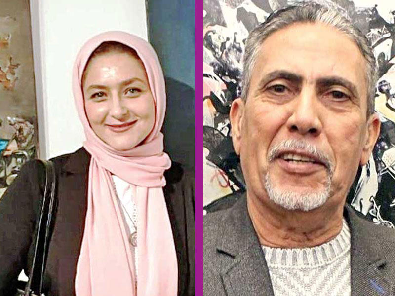 الفنانين التشكيليين أحمد الصعيدي ونشوى عمران