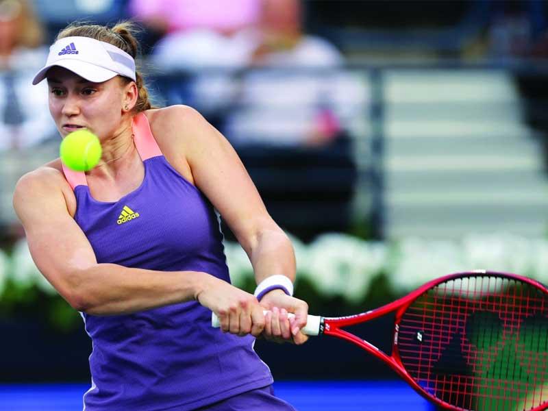 لاعبة التنس الكازاخستانية ايلينا ريباكينا