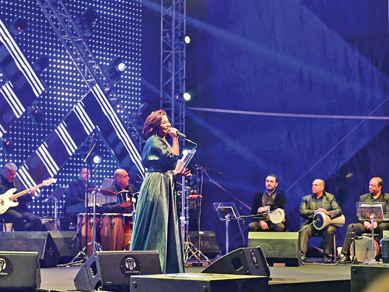 شيرين عبد الوهاب خلال الحفل