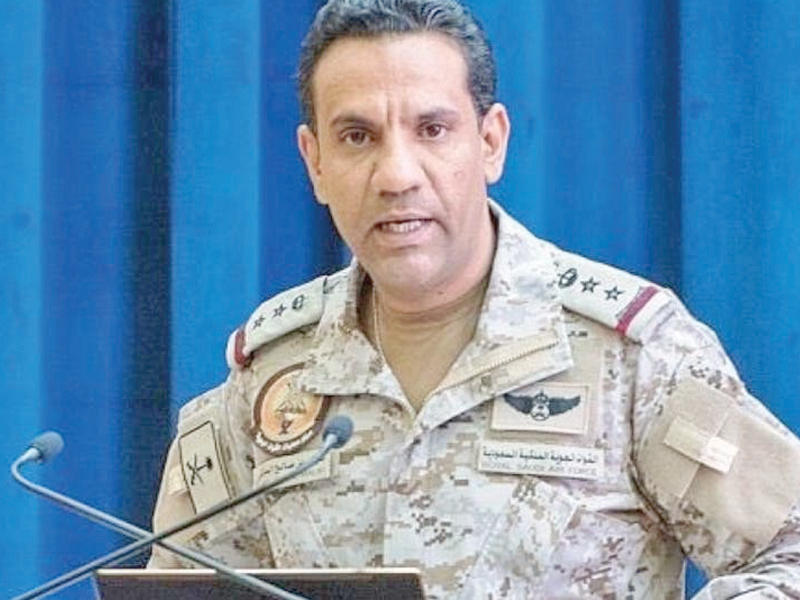 المتحدث باسم «تحالف دعم الشرعية في اليمن» العقيد الركن تركي المالكي