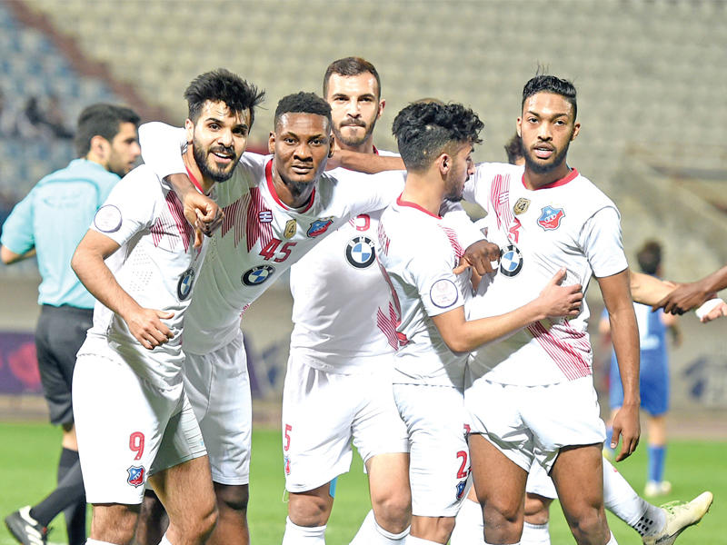 لاعبو الكويت في لقاء سابق