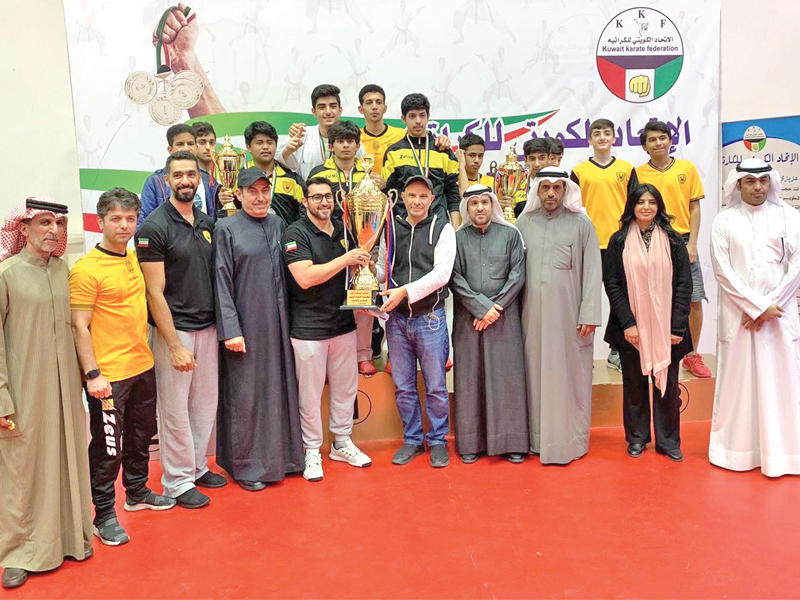 القادسية يحرز كأس الكراتيه للناشئين والشباب