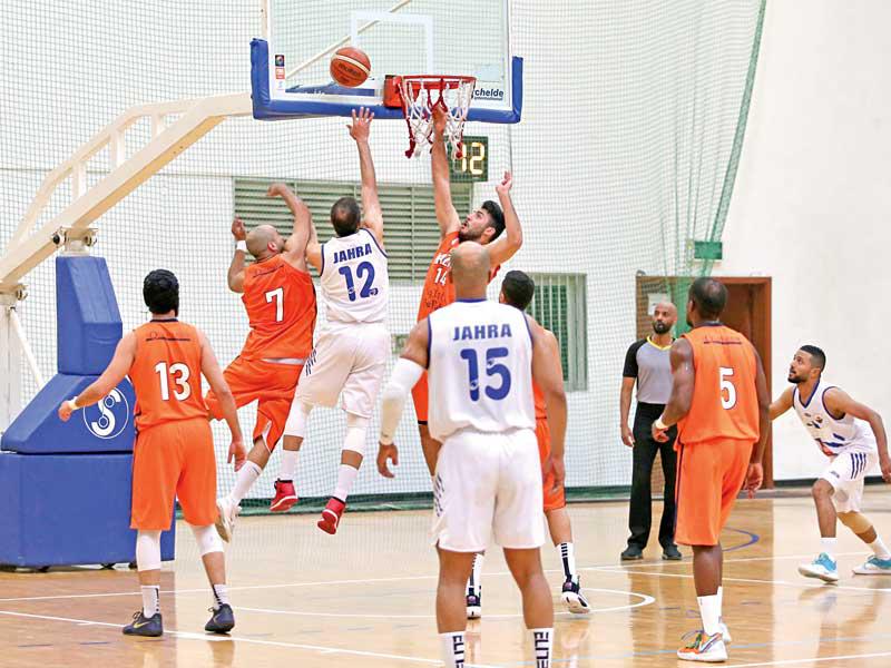 جانب من مباراة كاظمة والجهراء