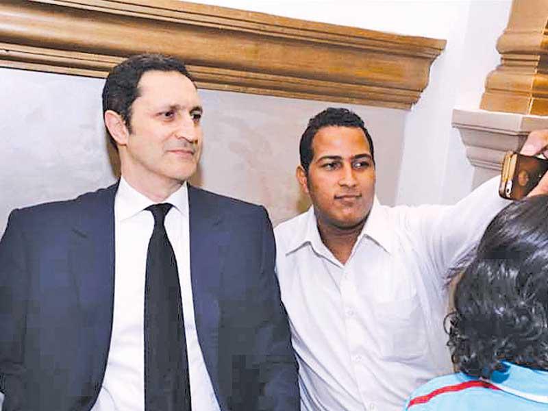 علاء مبارك نجل الرئيس المصري الراحل محمد حسني مبارك