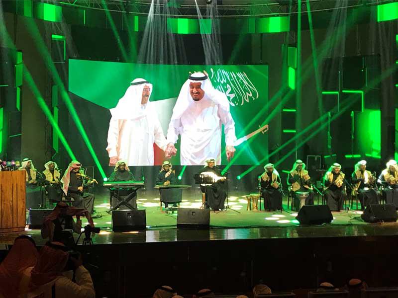 جانب من احتفالات السفارة الكويتية لدى السعودية