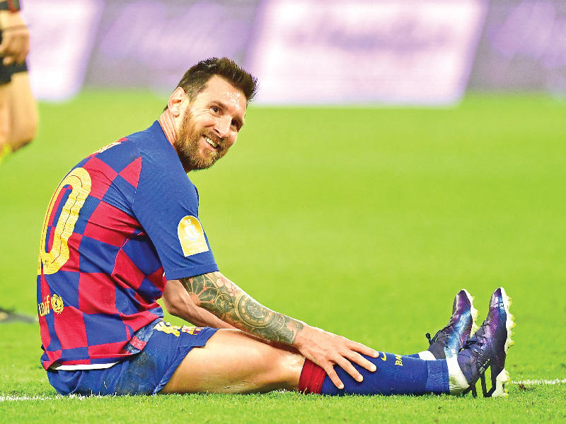 لاعب نادي برشلونه ليونيل ميسي