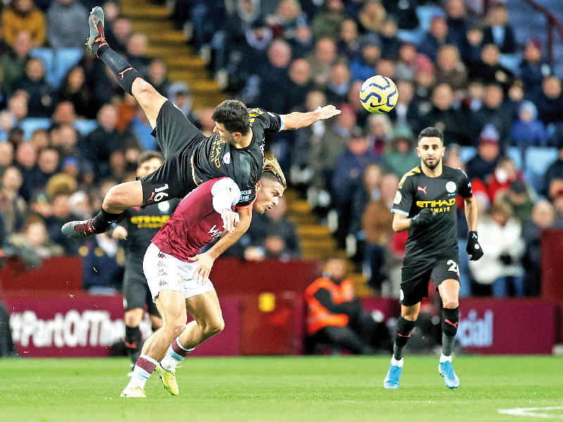 جانب من مباراة سابقة بين مانشستر سيتي وأستون فيلا