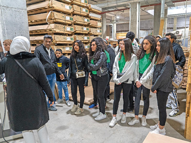 الطلبة المشاركون في البرنامج