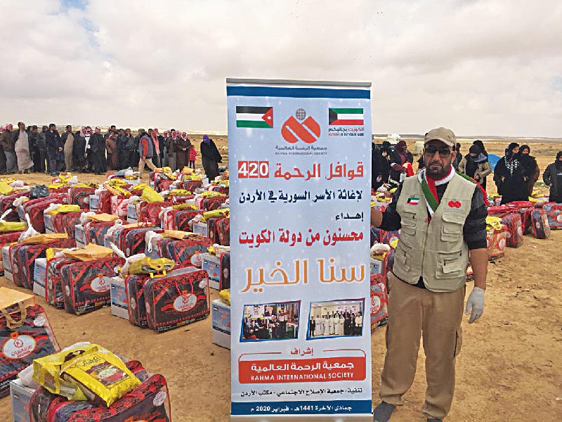 جانب من الحملات الإنسانية الكويتية