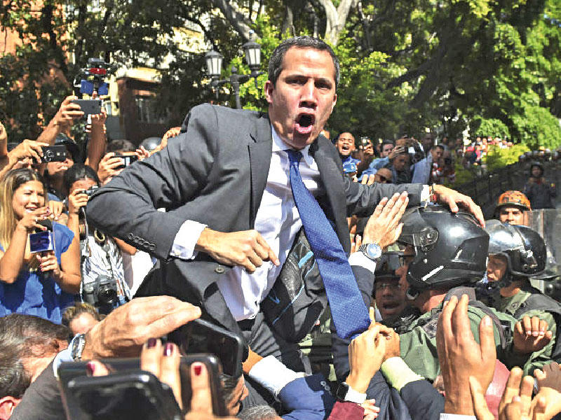 زعيم المعارضة في فنزويلا خوان غوايدو