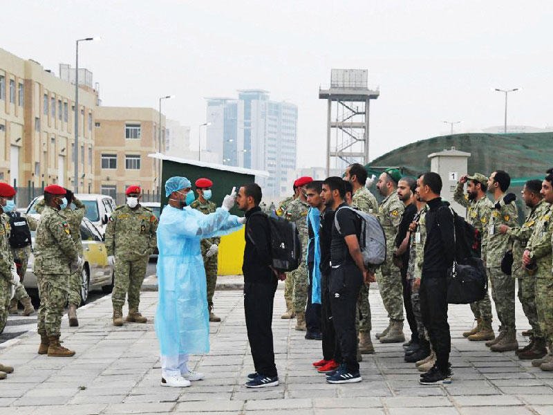 فحص منتسبي الحرس الوطني