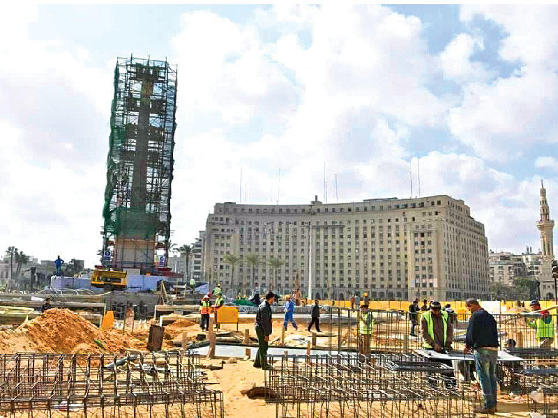 المسلة تخضع لأعمال الترميم النهائيةn