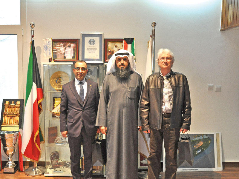 جانب من لقاء العتل بوفد ليماك التركية