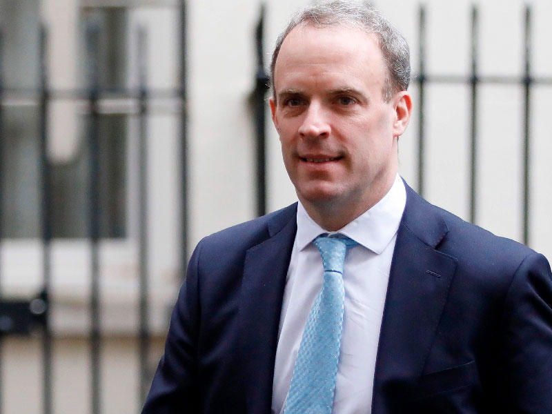  وزير الخارجية البريطاني دومنيك راب 