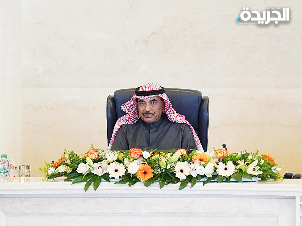 سمو الشيخ صباح الخالد خلال الجتماع