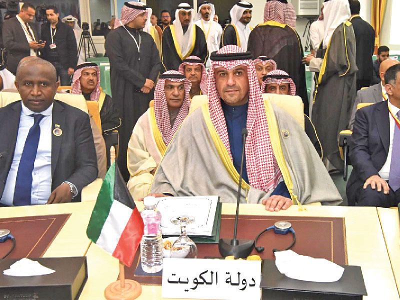  نائب رئيس مجلس الوزراء وزير الداخلية أنس الصالح  خلال اجتماع تونس