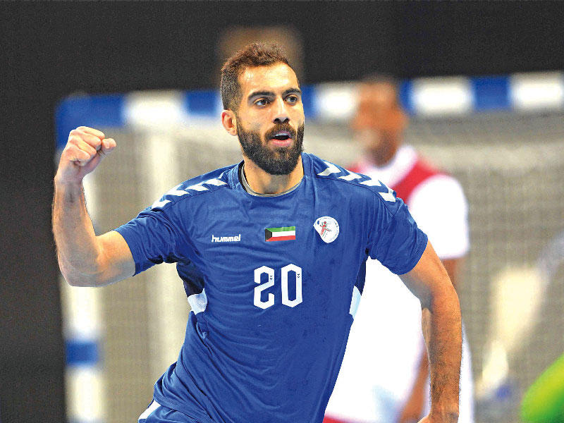 نجم نادي اليرموك ومنتخبنا الوطني الأول لكرة اليد محمد عامر 